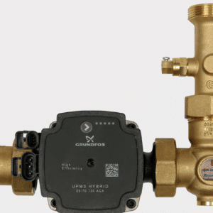 Module de recyclage 60°C avec circulateur Grundfos pour chaudière bois / pellet - isolé